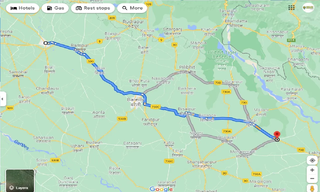 moradabad-to-gola-gokaran-nath-taxi