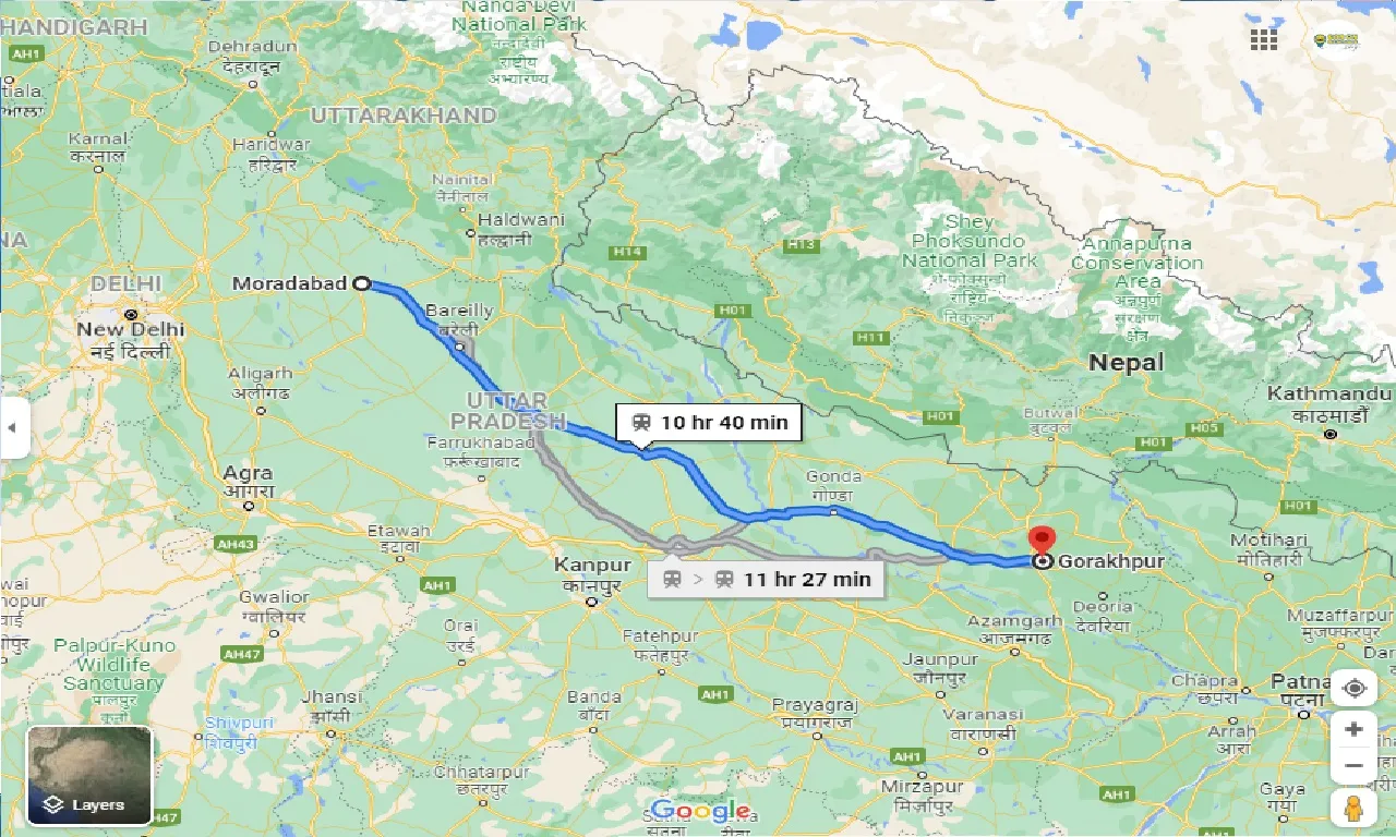 moradabad-to-gorakhpur-taxi