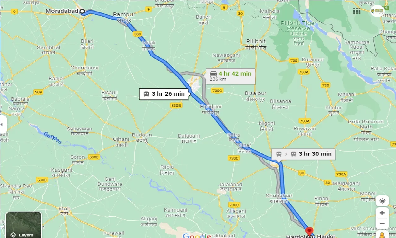 moradabad-to-hardoi-taxi