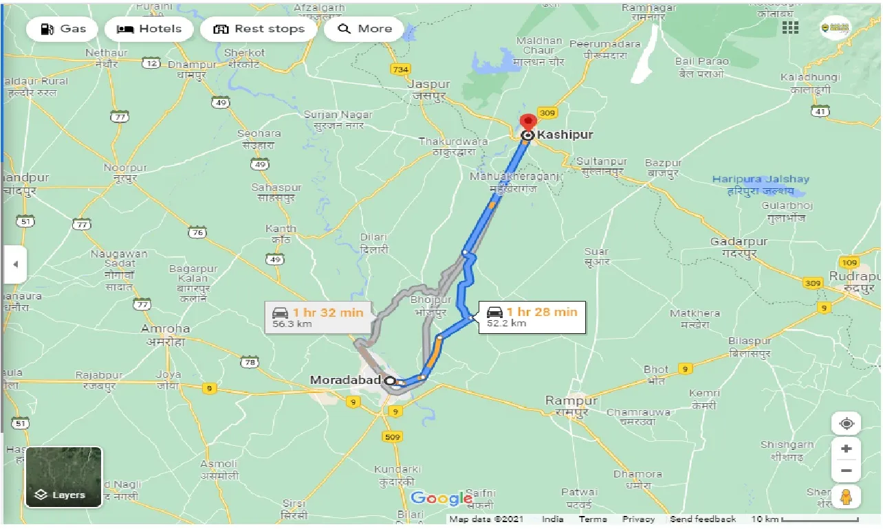 moradabad-to-kashipur-one-way