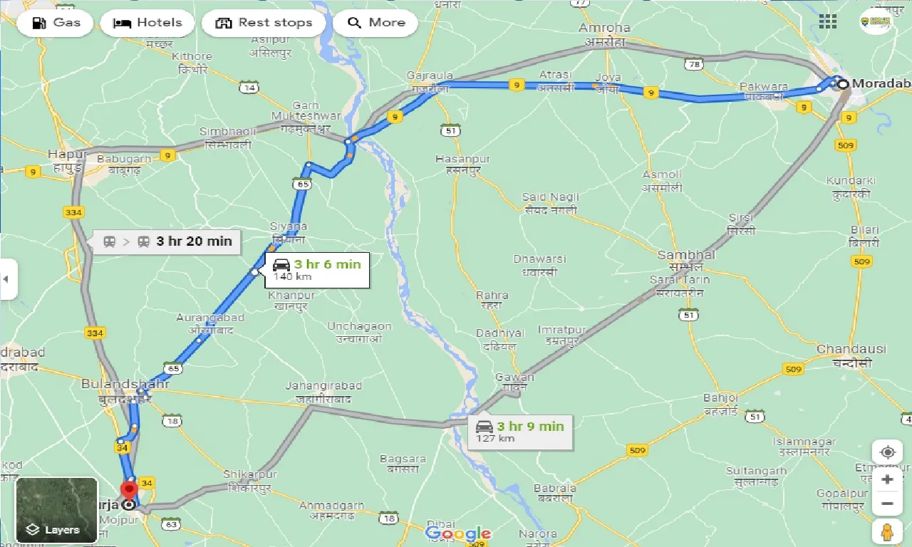 moradabad-to-khurja-one-way