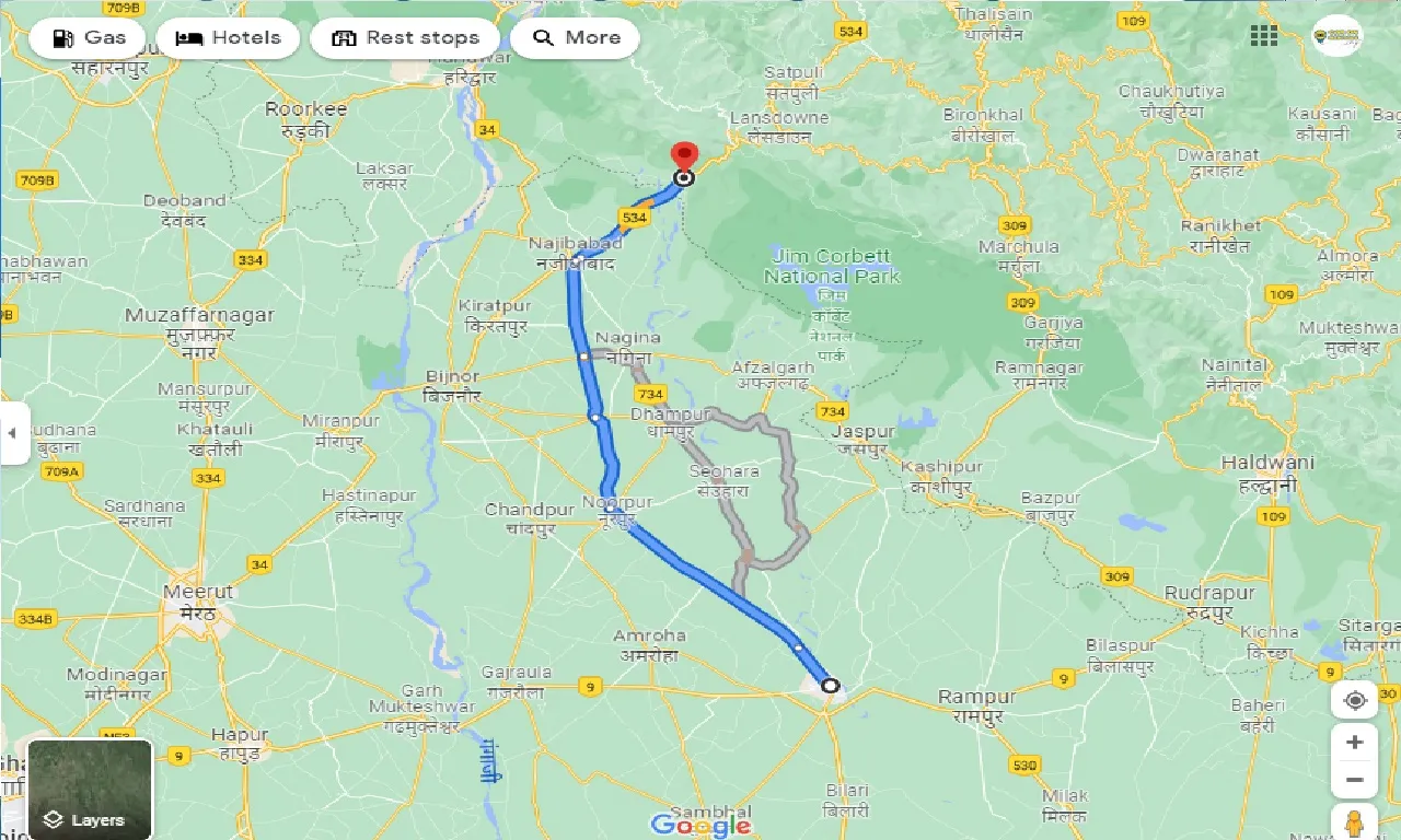 moradabad-to-kotdwar-taxi
