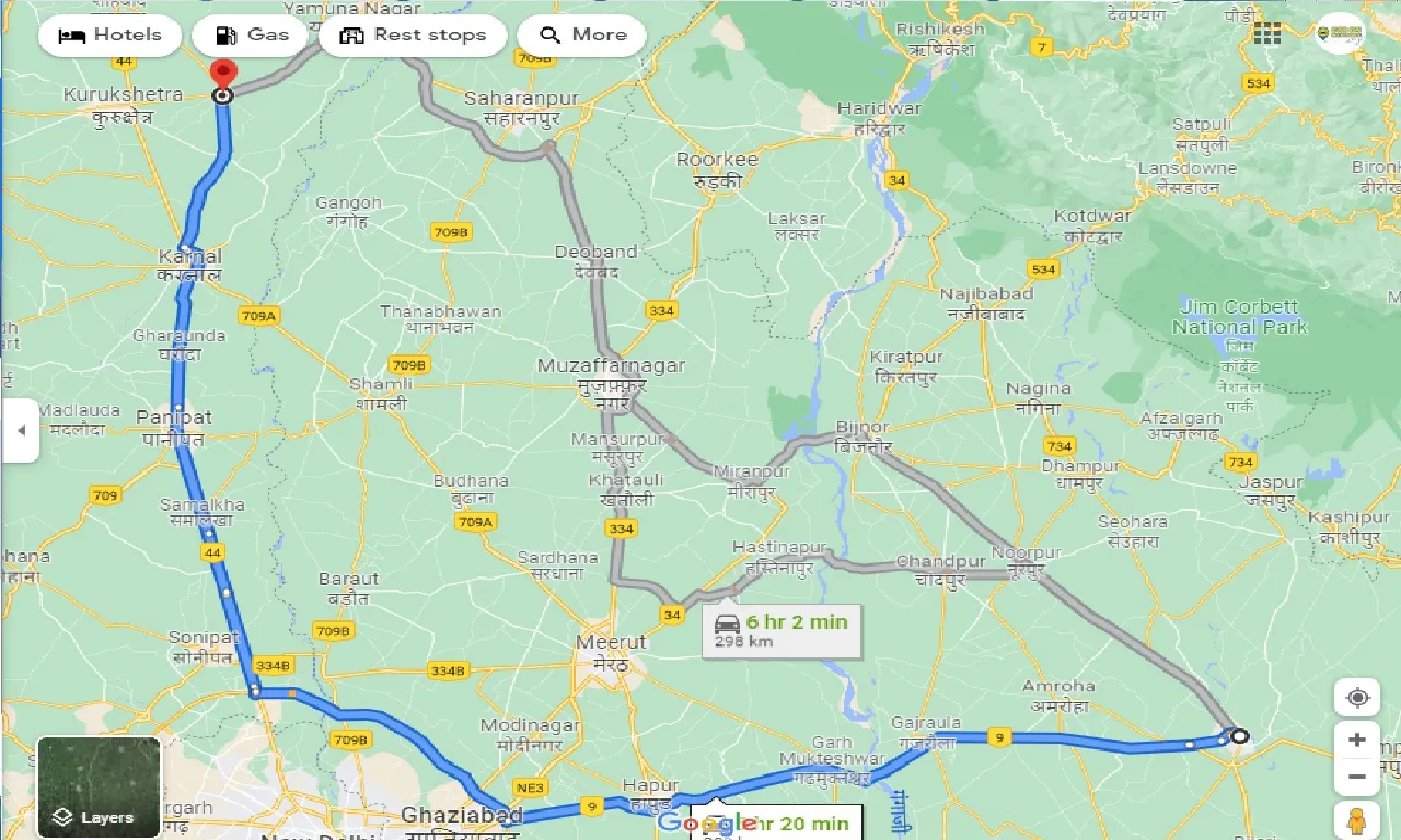 moradabad-to-ladwa-taxi