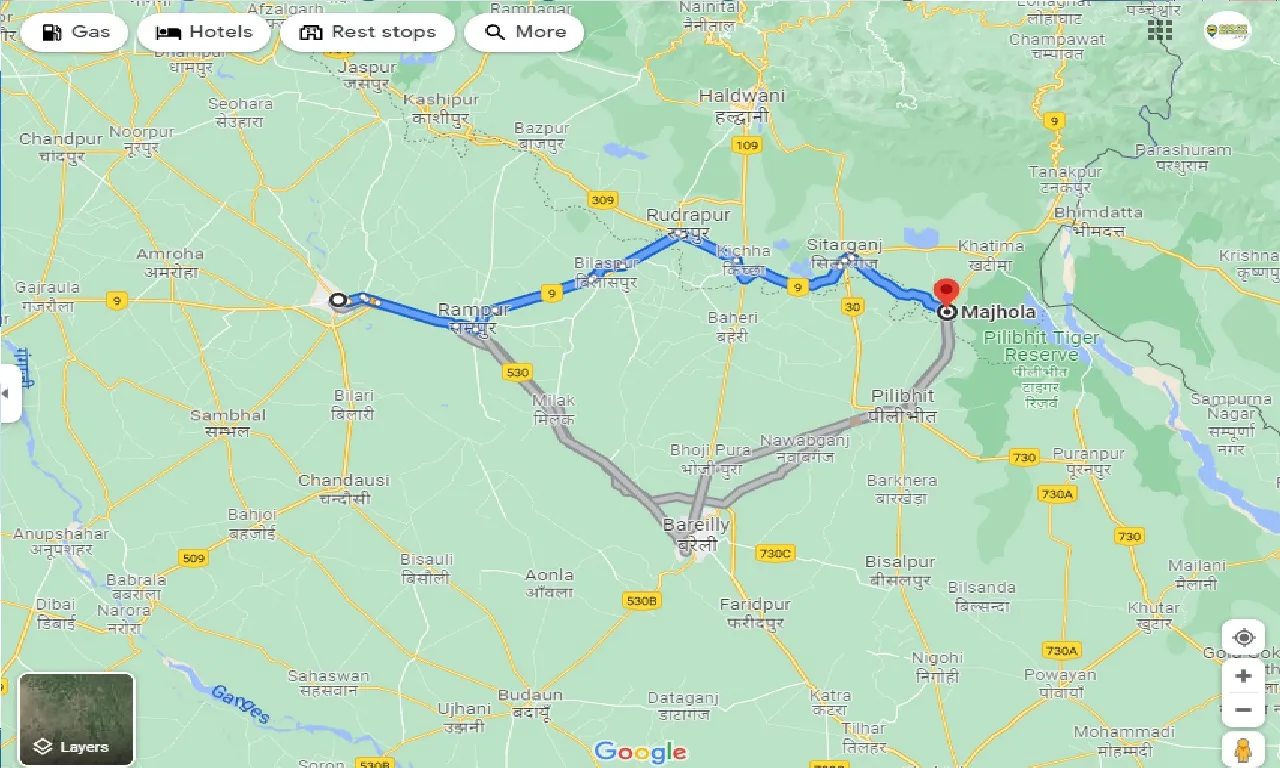 moradabad-to-majhola-taxi