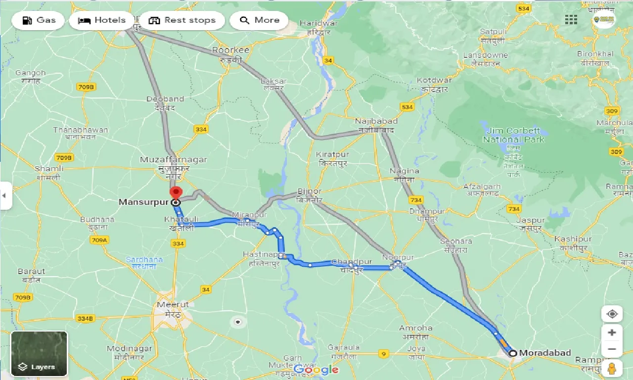 moradabad-to-marchula-taxi