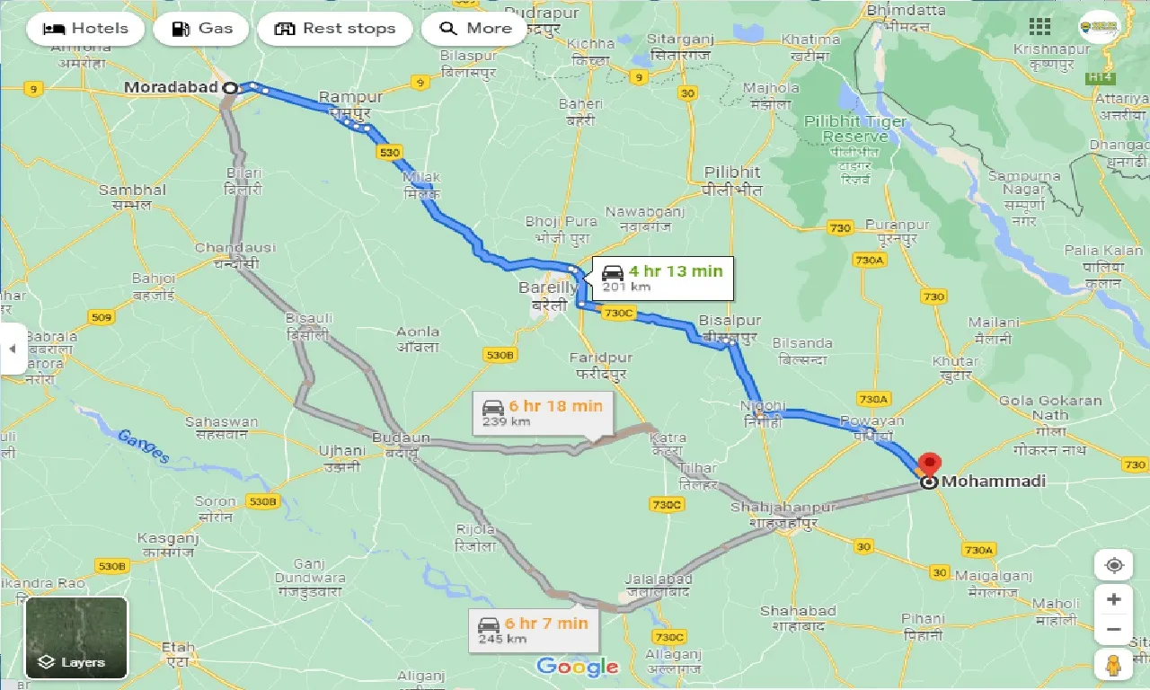 moradabad-to-mohammadi-taxi