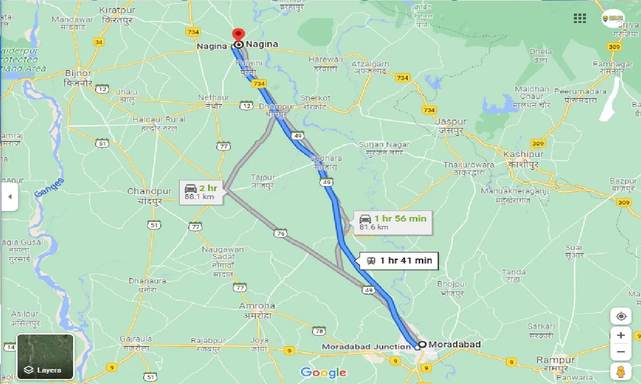 moradabad-to-nagina-taxi