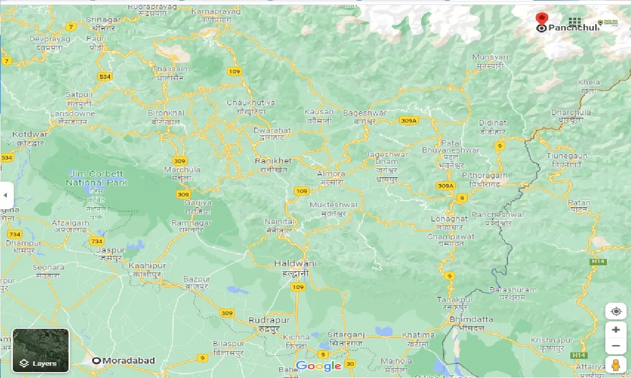 moradabad-to-panch-chuli-one-awy