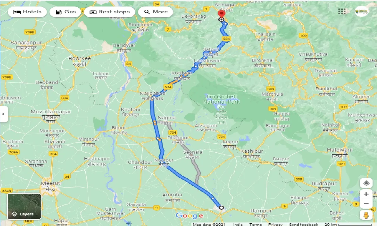moradabad-to-pauri-taxi