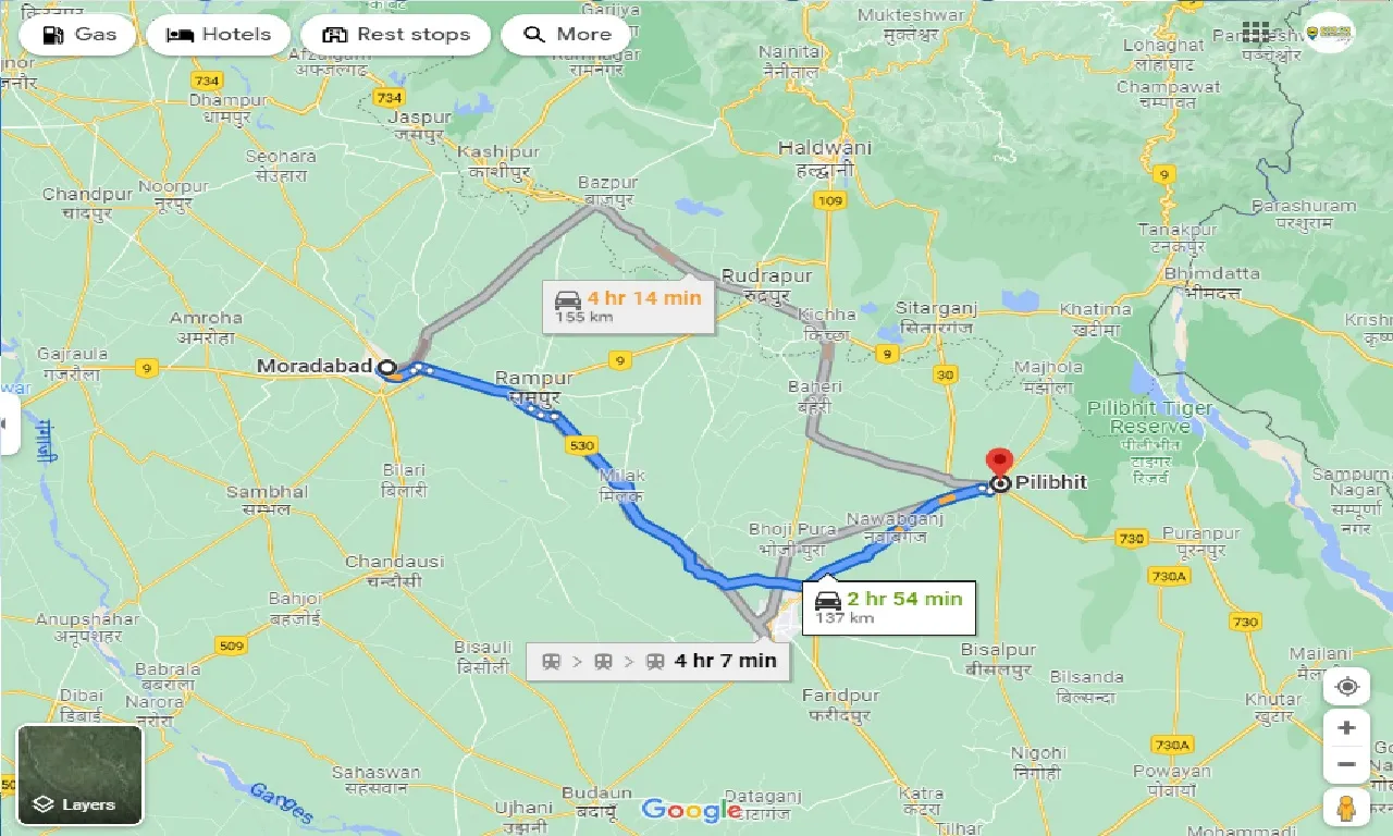 moradabad-to-pilibhit-taxi