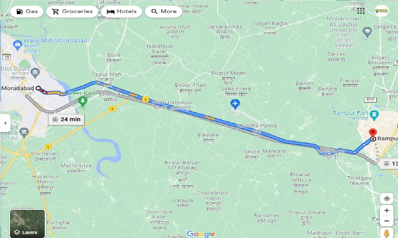 moradabad-to-rampur-taxi