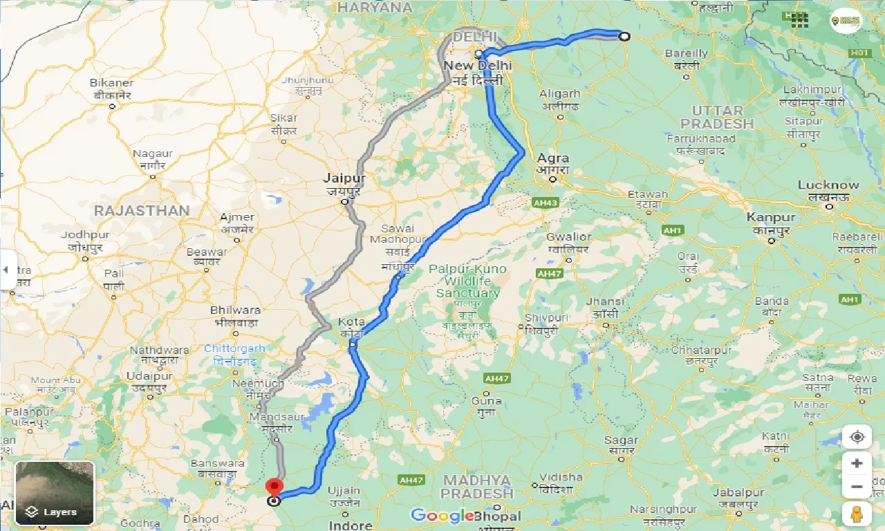 moradabad-to-ratlam-taxi