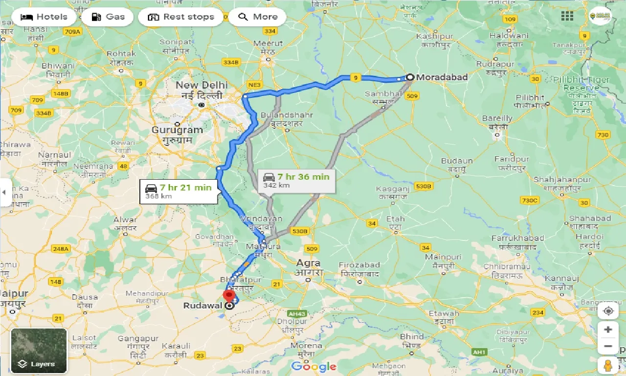 moradabad-to-rudawal-taxi