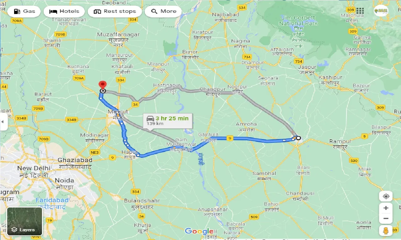 moradabad-to-sardhana-taxi