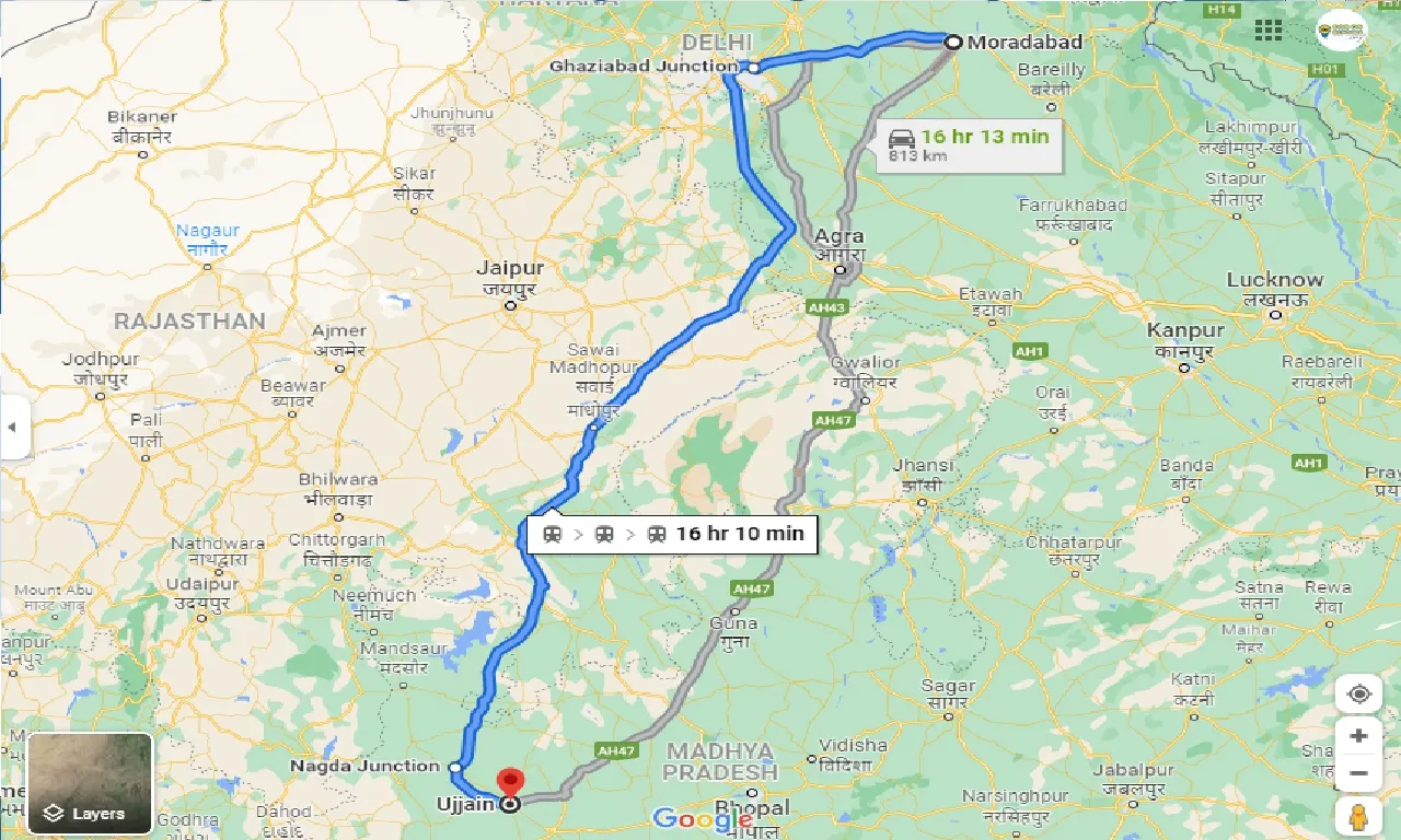 moradabad-to-ujjain-one-way