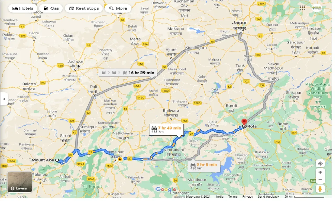 mount-abu-to-kota-one-way