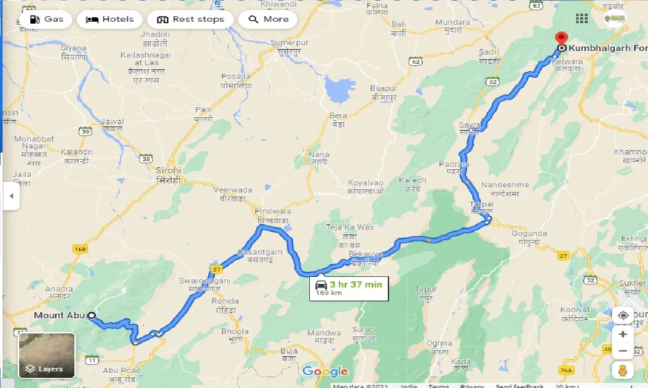 mount-abu-to-kumbhalgarh-one-way