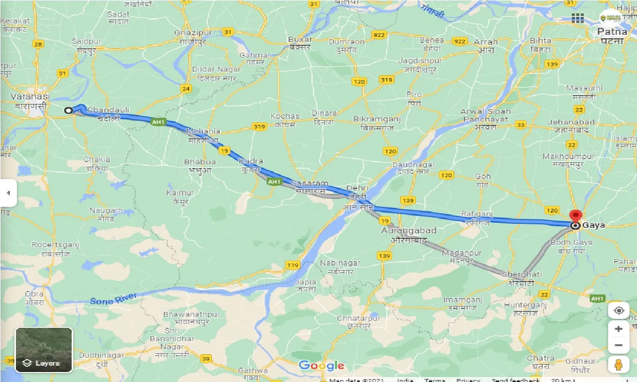 mughalsarai-to-gaya-one-way