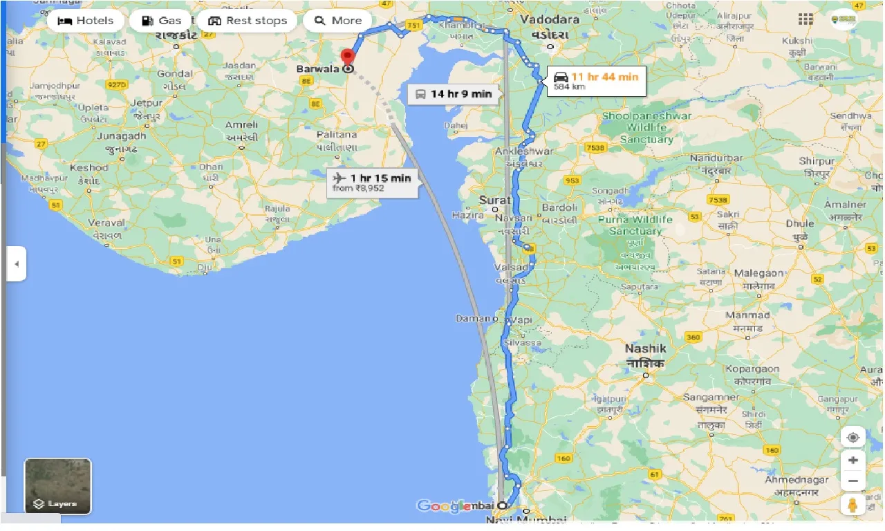 mumbai-to-barwala-gujarat-one-way