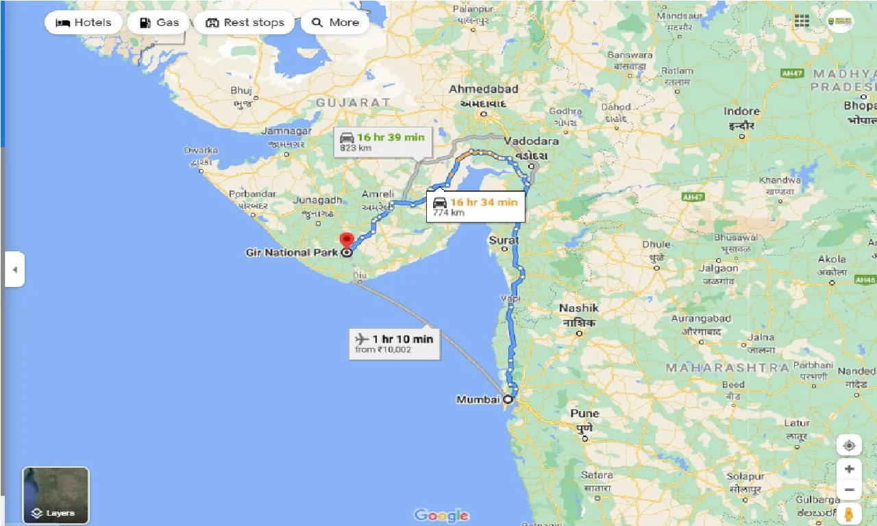 mumbai-to-gir-national-park-one-way