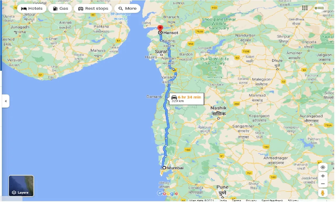 mumbai-to-hansot-one-way