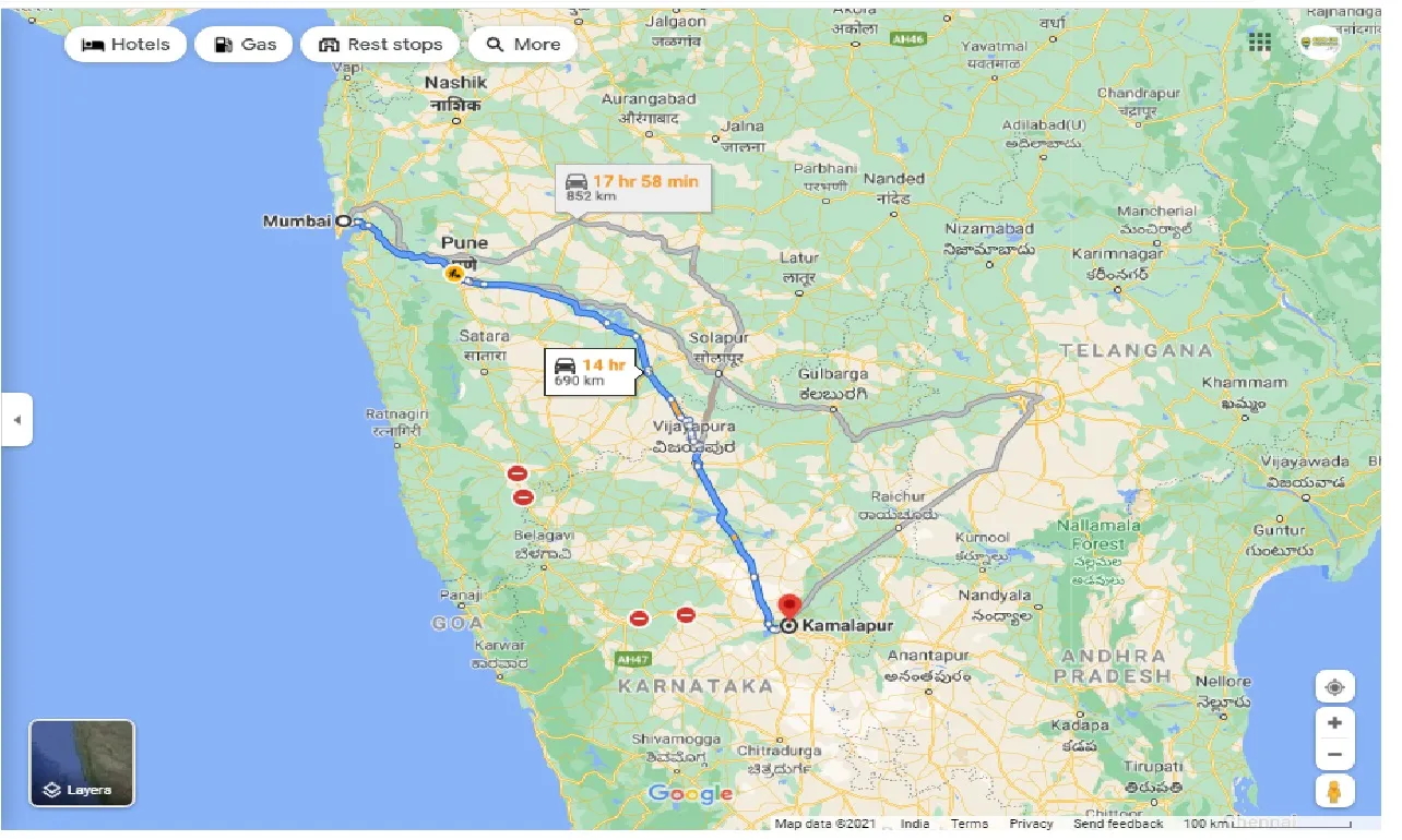 mumbai-to-kamalapuram-karnataka-one-way