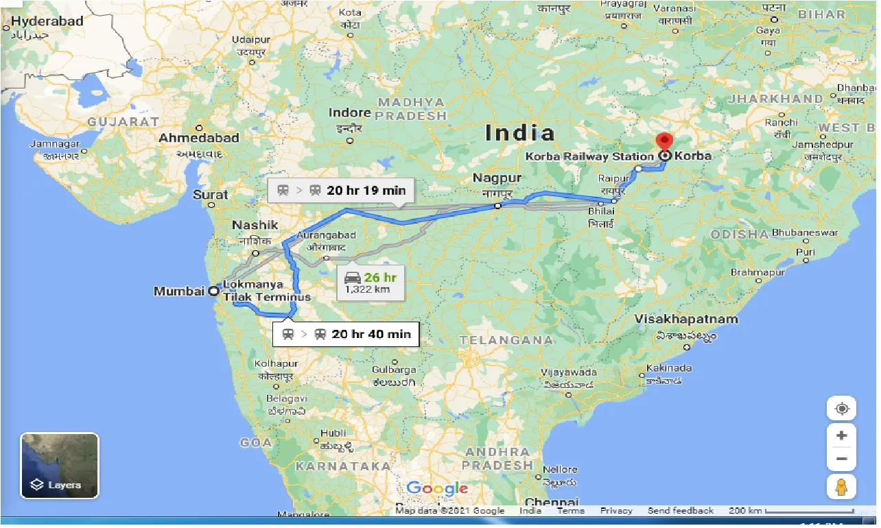 mumbai-to-korba-taxi