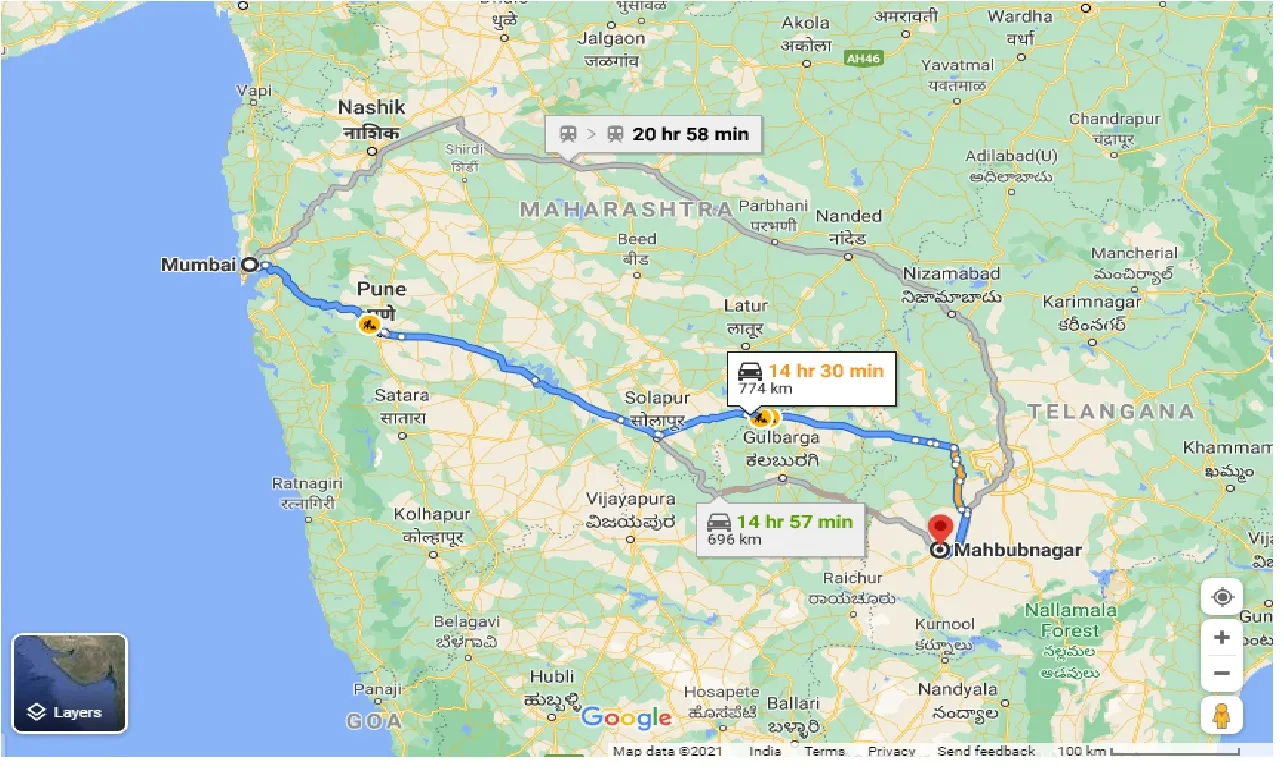 mumbai-to-mahbubnagar-taxi