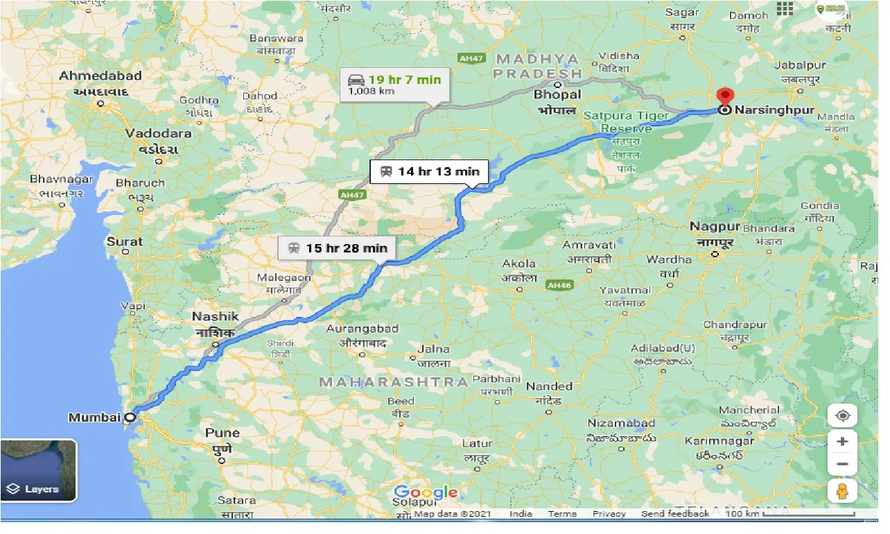 mumbai-to-narsinghpur-taxi