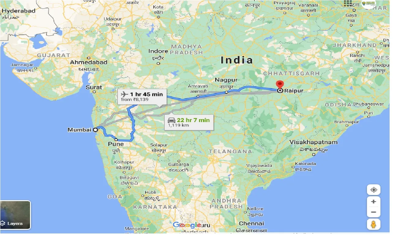 mumbai-to-raipur-one-way