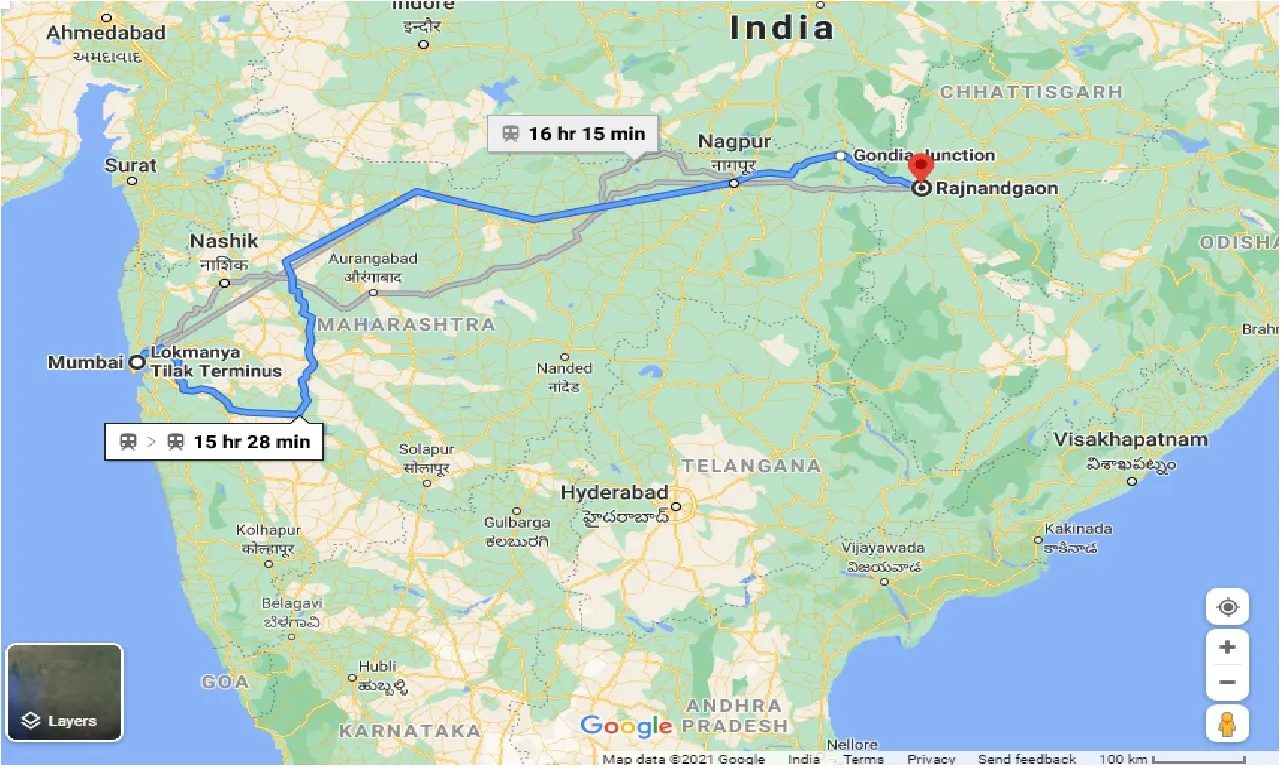 mumbai-to-rajnandgaon-taxi