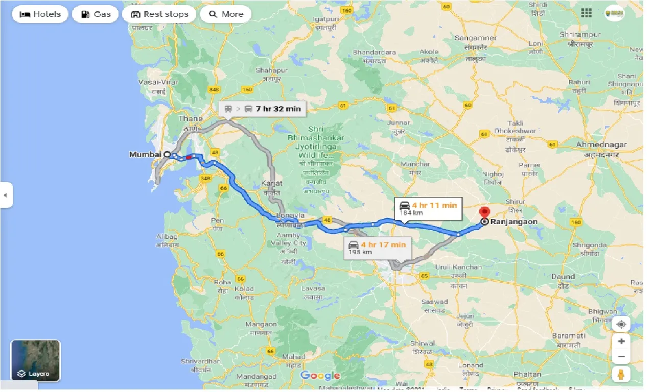 mumbai-to-ranjangaon-one-way