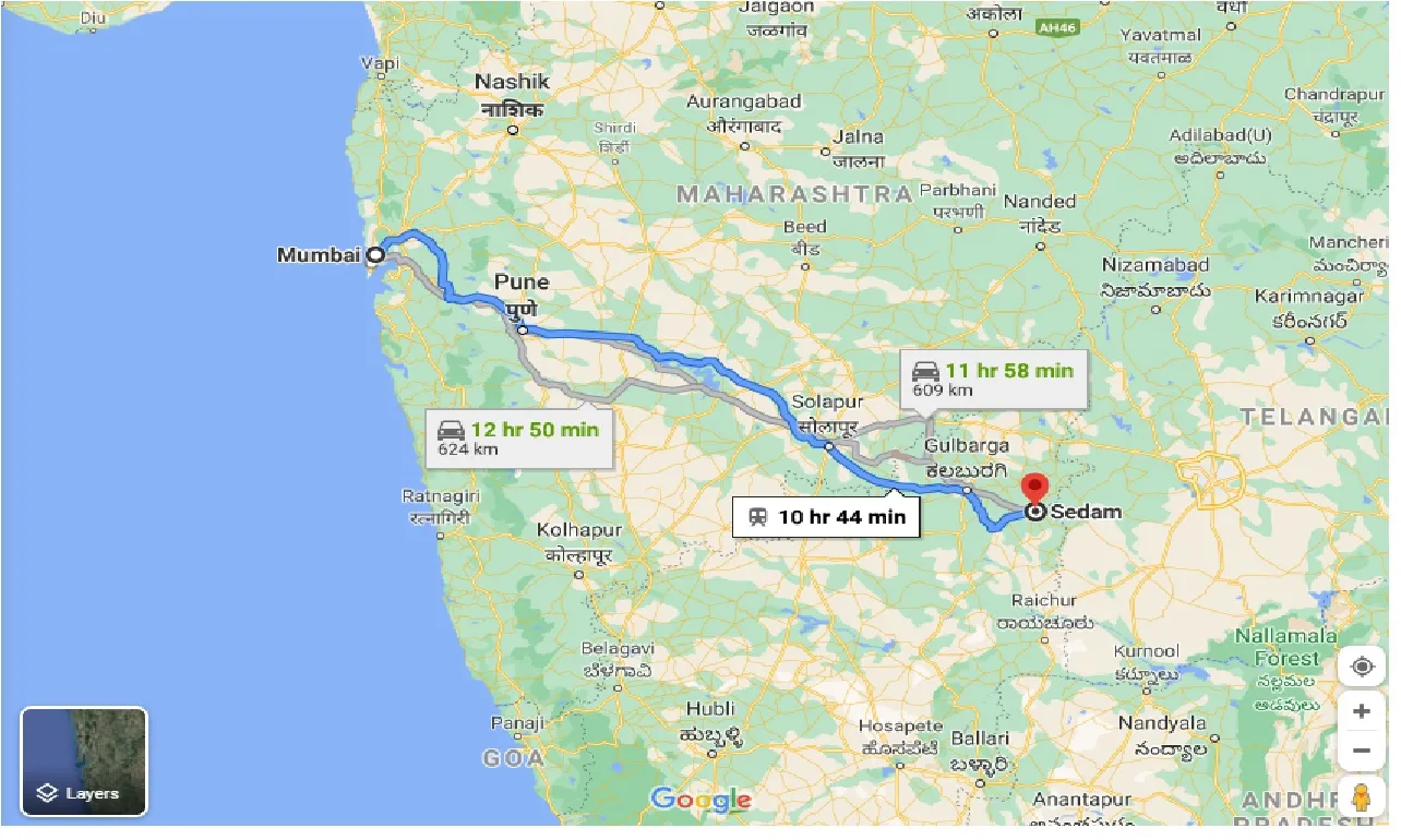mumbai-to-sedam-taxi