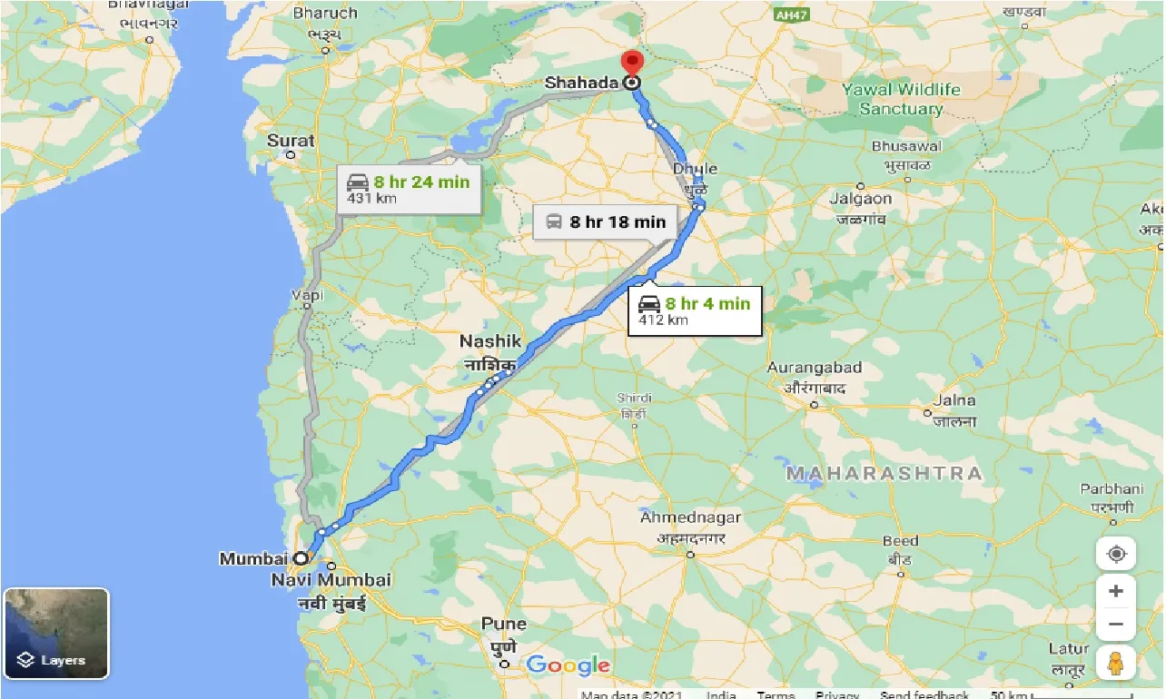 mumbai-to-shahada-one-way
