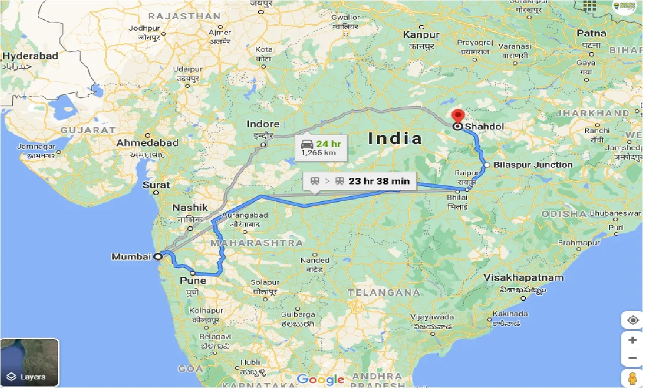 mumbai-to-shahdol-one-way