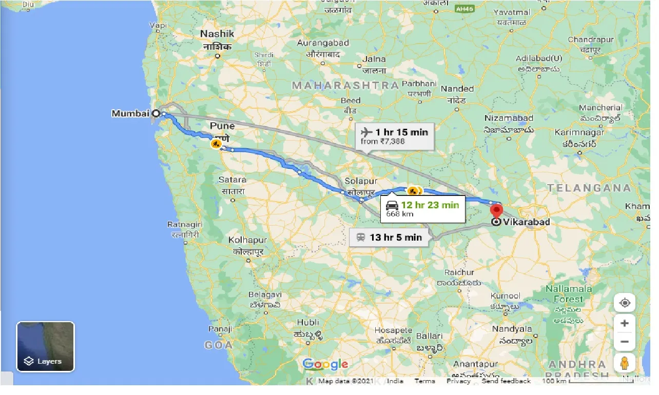mumbai-to-vikarabad-taxi