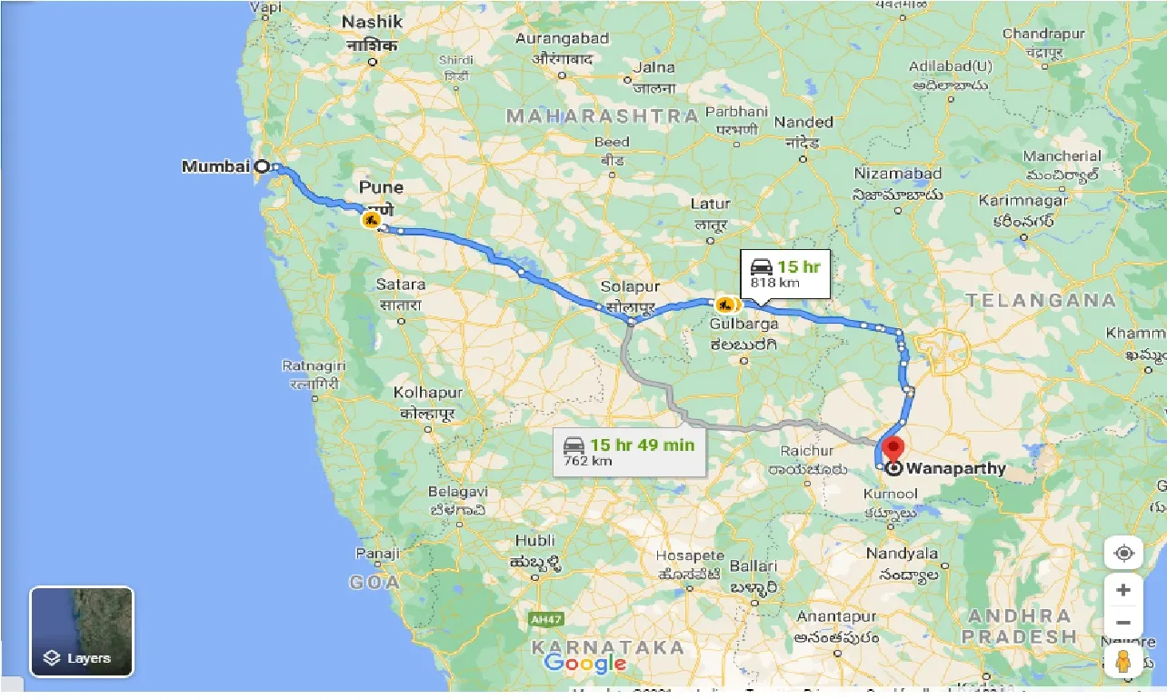 mumbai-to-wanaparthy-taxi