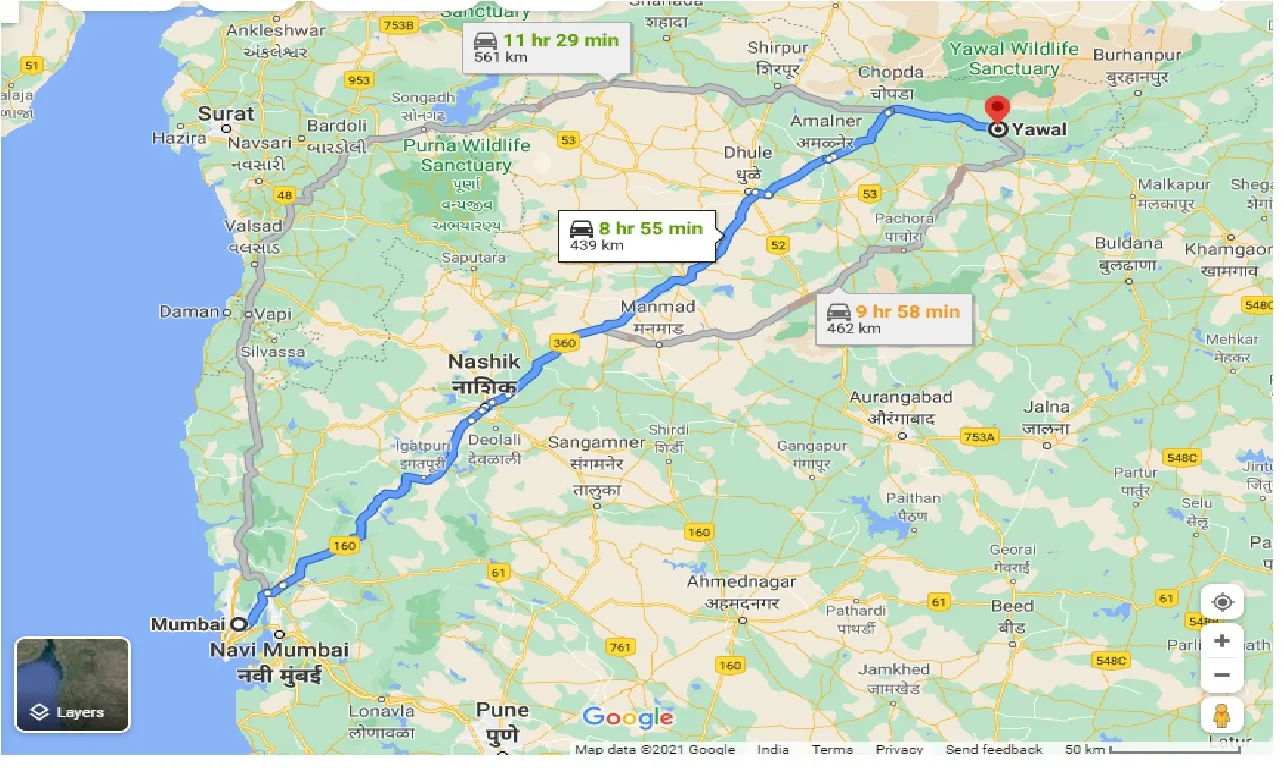 mumbai-to-yawal-taxi