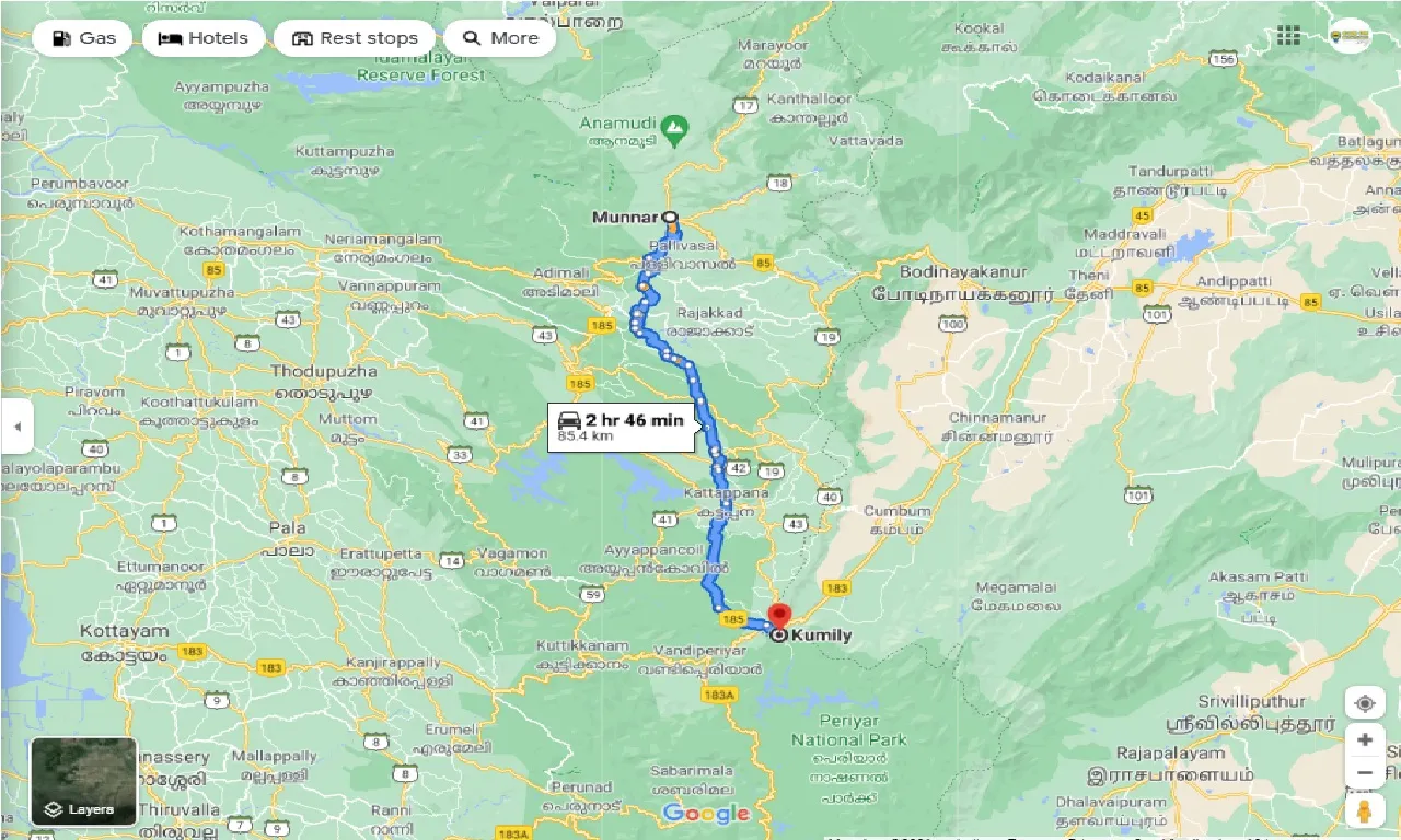 munnar-to-kumily-round-trip