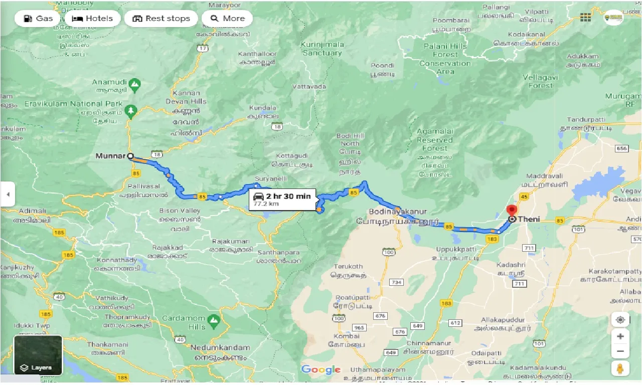 munnar-to-theni-one-way