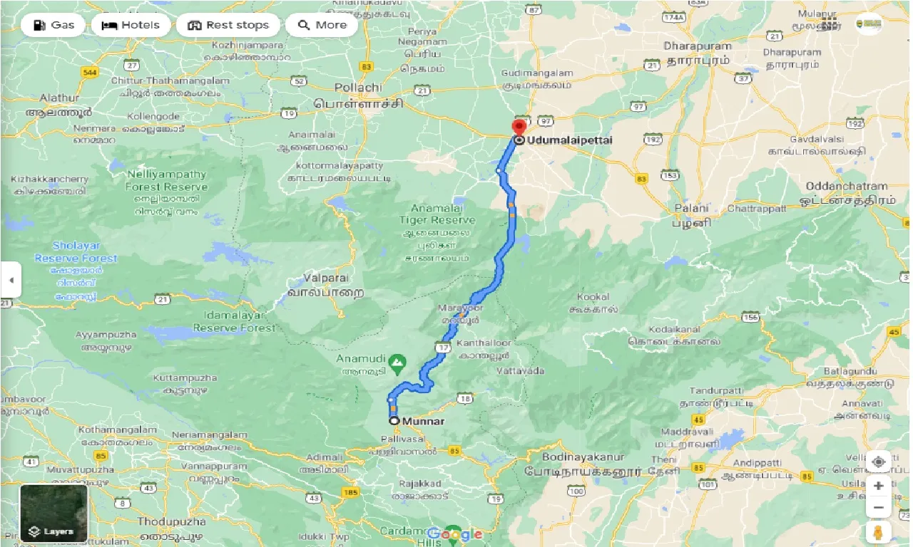 munnar-to-udumalaipettai-round-trip