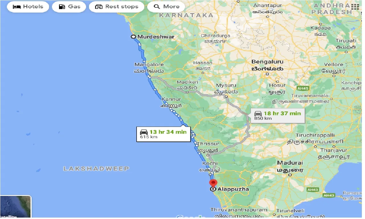 murdeshwar-to-alleppey-one-way