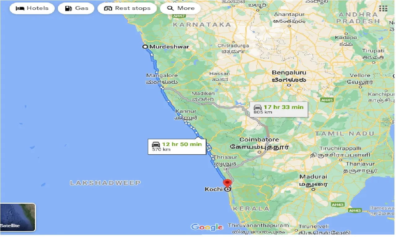murdeshwar-to-cochin-one-way