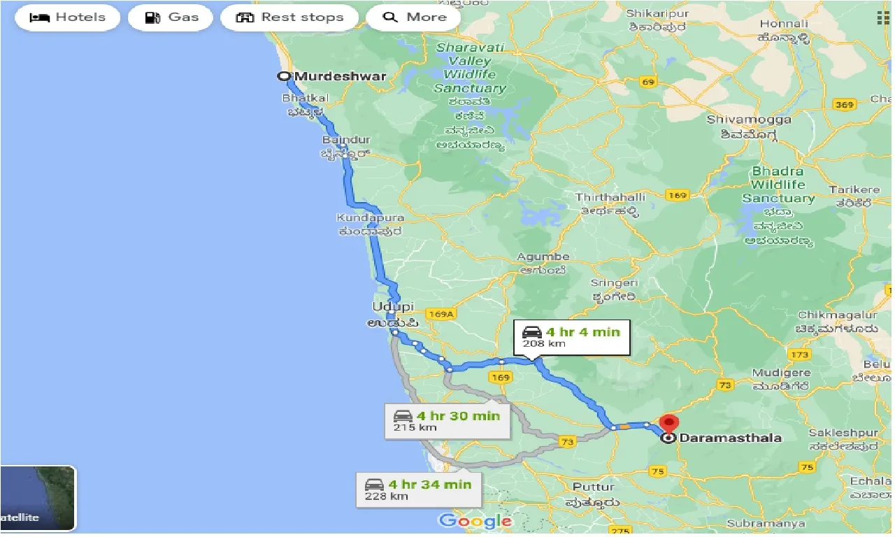 murdeshwar-to-dharmasthala-one-way
