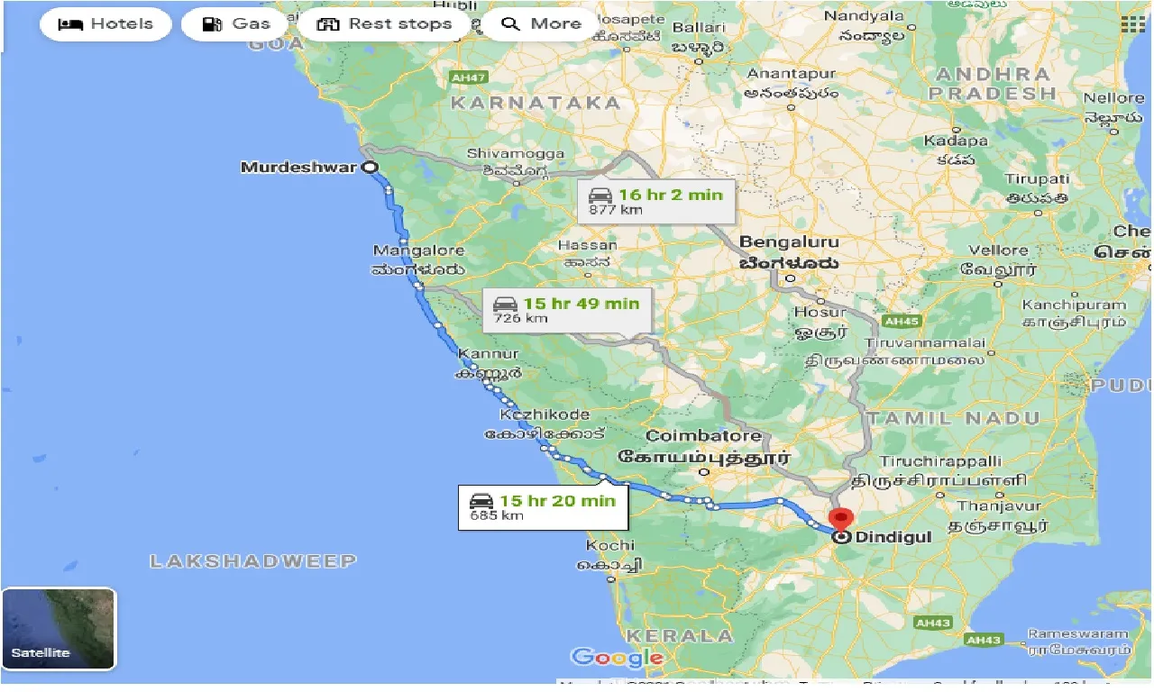 murdeshwar-to-dindigul-taxi