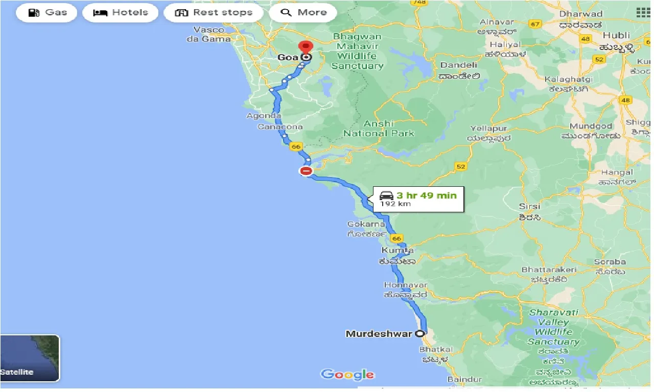 murdeshwar-to-goa-taxi