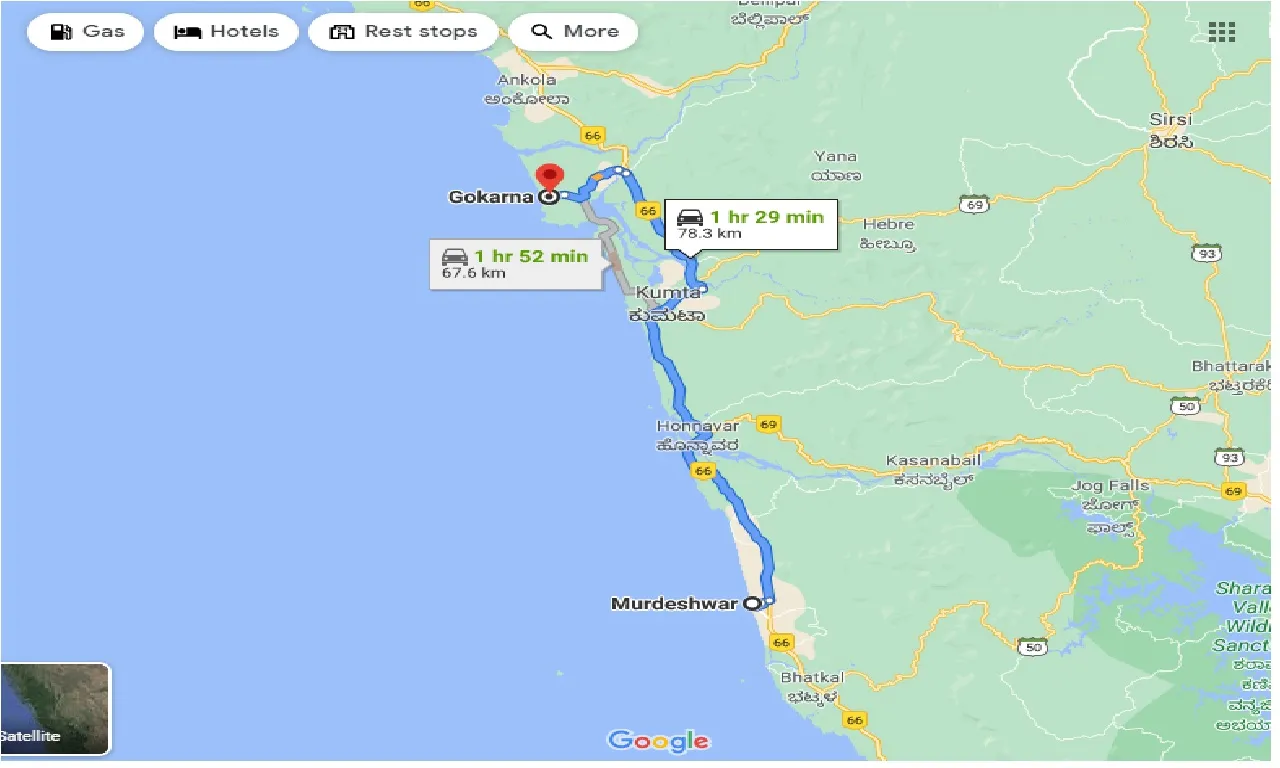 murdeshwar-to-gokarna-one-way