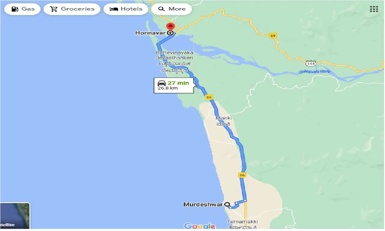 murdeshwar-to-honnavar-one-way