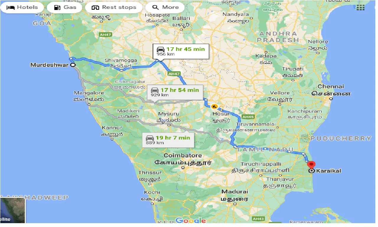 murdeshwar-to-karaikal-one-way