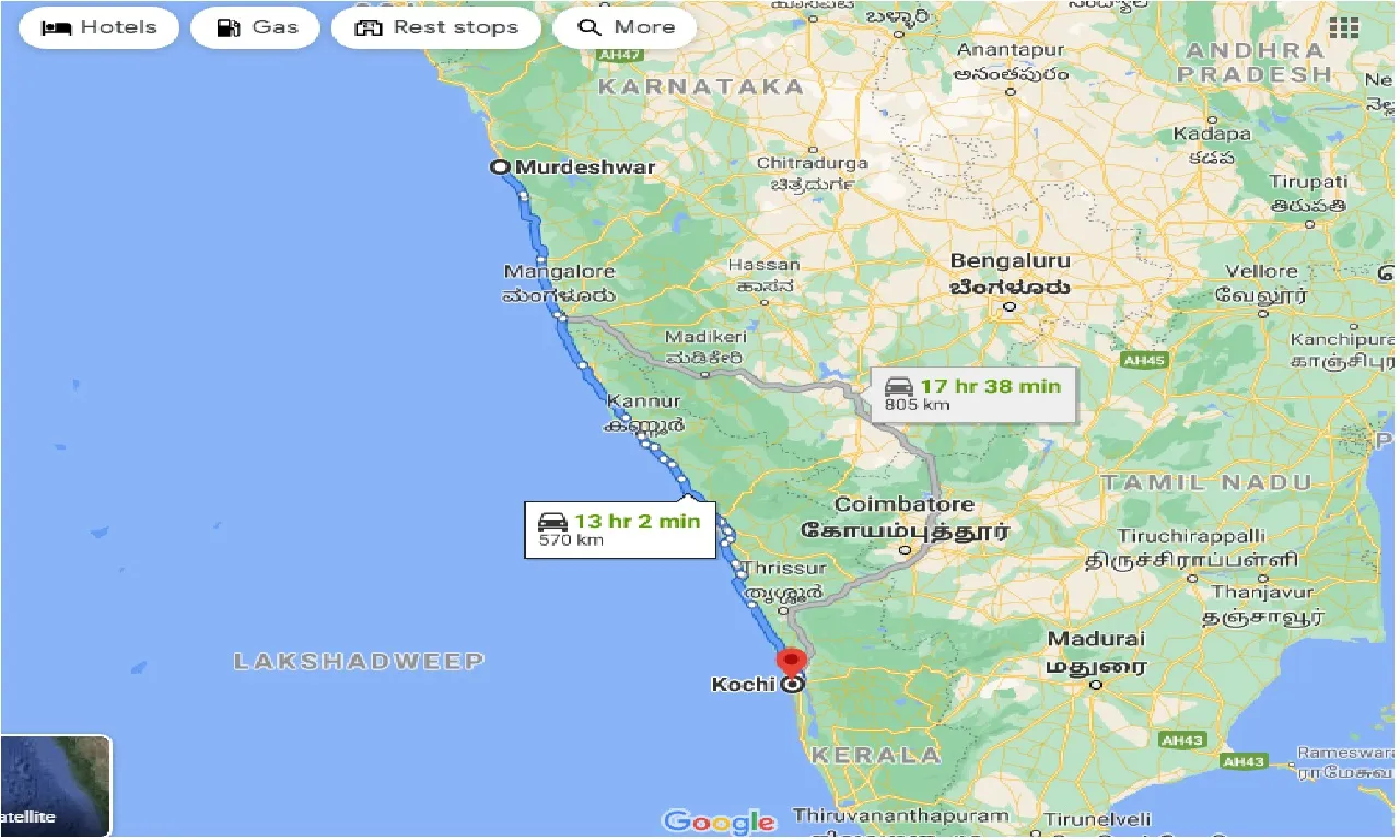 murdeshwar-to-kochi-one-way